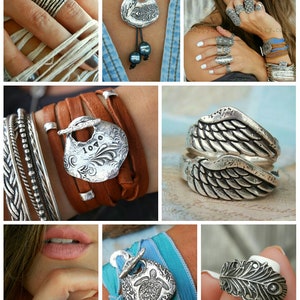 Sterling silver jewelry collection handmade by HappyGoLicky Jewelry