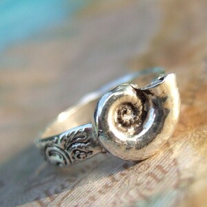 Shell Jewelry, Seashell Ring, Silver Shell Ring, Sterling Silver Shell ...