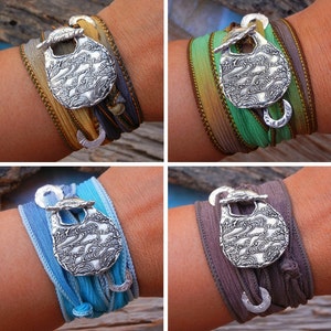 Boho fashion bracelets in handmade sterling silver by HappyGoLicky Jewelry
