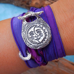 Adjustable wrap bracelets, one size fits all bracelet by HappyGoLicky Jewelry