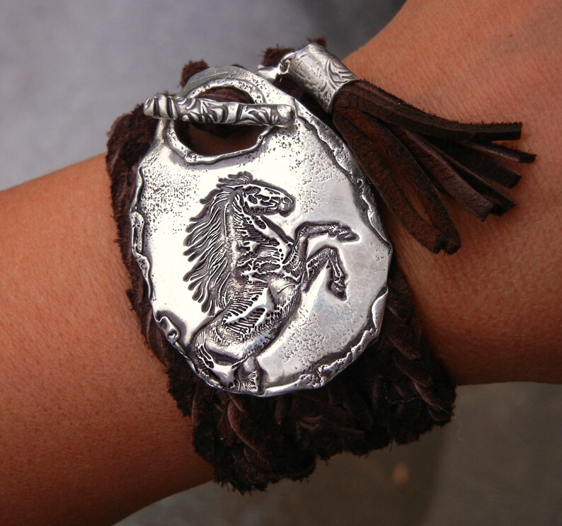 Horse Jewelry Horse Bracelet Horse Leather Wrap Bracelet Etsy