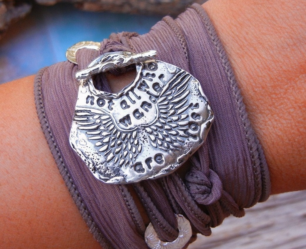 Sterling Silver Jewelry Sterling Silver Silk Wrap Bracelet Etsy