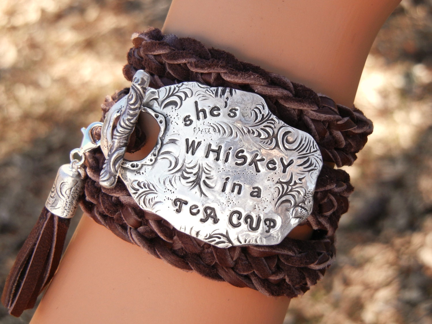 Quote Jewelry Quote Bracelet Quote Leather Wrap Bracelet Etsy
