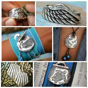 Sterling silver jewelry collection handmade by HappyGoLicky Jewelry