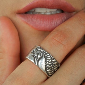 Beach Jewelry, Handmade Silver Seahorse Ring, Sterling Silver Beach Jewelry, Silver Beach Ring, Seahorse Jewelry Beach Ring, Seahorse Ring image 3