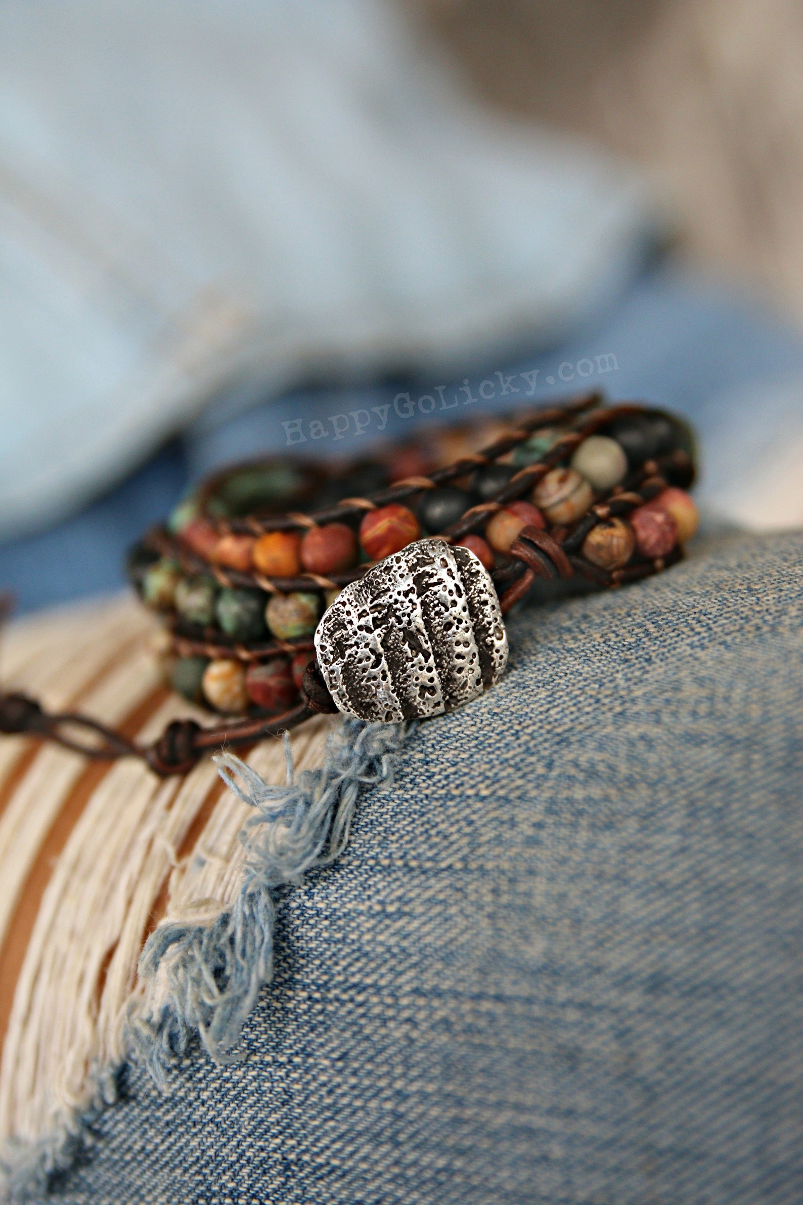 Boho Bracelet Boho Wrap Bracelet Wrap Boho Bracelet Beaded Etsy Australia
