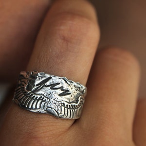 Rustic Jewelry, Rustic Ring, Sterling Silver Rustic Ring for Her, Womens Handmade Rings, Sterling Silver Ring, Rustic Artisan Ring Style