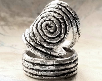 Beach Wedding Rings, Sterling Silver Wedding Rings, Rope Rings, Anniversary Rings Gift, Handmade Wedding Rings, Nautical Wedding Jewelry