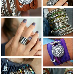 Sterling silver jewelry handmade by HappyGoLicky Jewelry
