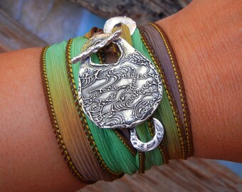 Bijoux bohèmes mode hippie, bijoux Boho style hippie bracelet, bracelet hippie bijoux bohèmes, bracelet wrap hippie bijoux bohèmes, bohème
