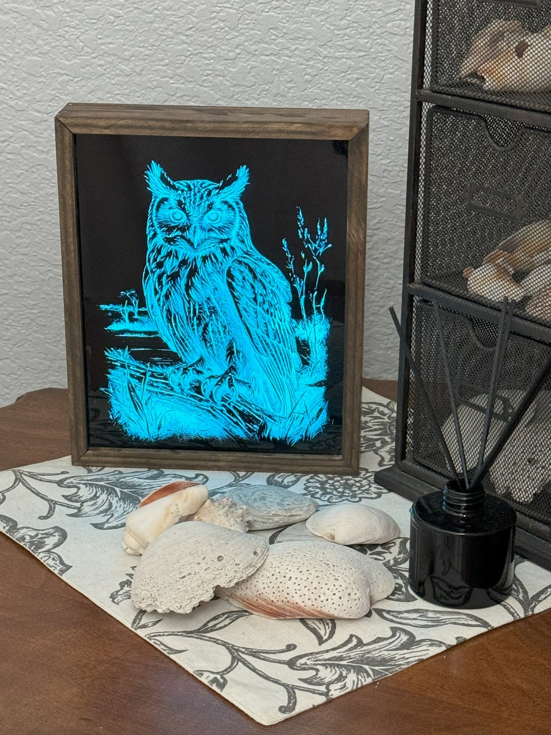 Laser Engraved Owl Flask main image 1