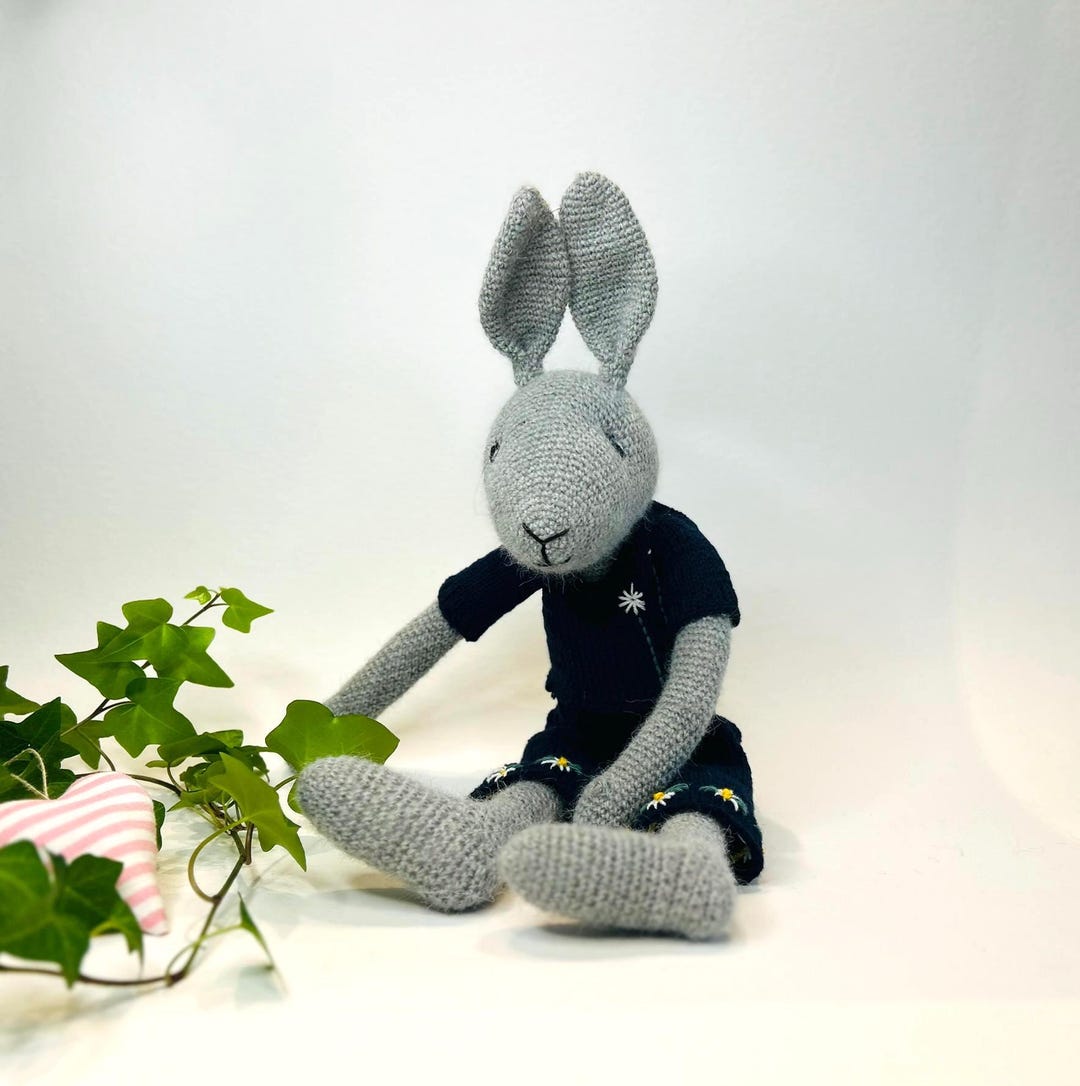 Rabbit, Bunny, Lovingly Crocheted Rabbit, Handmade Crochet Toy, Crochet ...