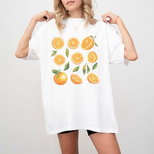 Vintage Orange Fruit Comfort Colors Shirt: Summer Citrus Graphic Tee