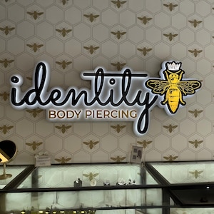 Custom Business Sign, Salon Sign, Metal Backlit Sign, 3D Logo Sign, Illuminated Letter Sign, Outdoor Light Sign, LED Signboard, Shop Sign