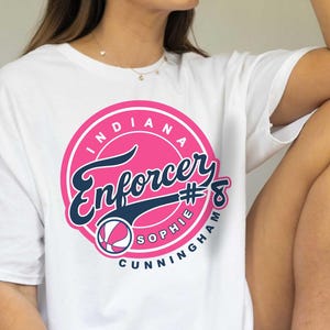 Sophie Cunningham Enforcer Shirt, Indiana Basketball Softstyle Tee, Caitlin Clark Fever Team, Sophie The Enforcer, Bball Gift for Him or Her