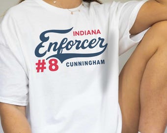 Sophie Cunningham Indiana Enforcer Shirt #8, Indiana Basketball Softstyle Tee, Caitlin Clark Fever Team, Bball Gift for Him or Her, Custom T