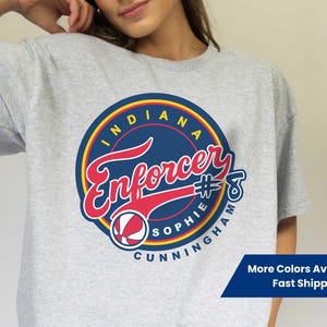 Sophie Cunningham Enforcer Shirt, Indiana Basketball Softstyle Tee, Caitlin Clark Fever Team, Sophie The Enforcer, Bball Gift for Him or Her