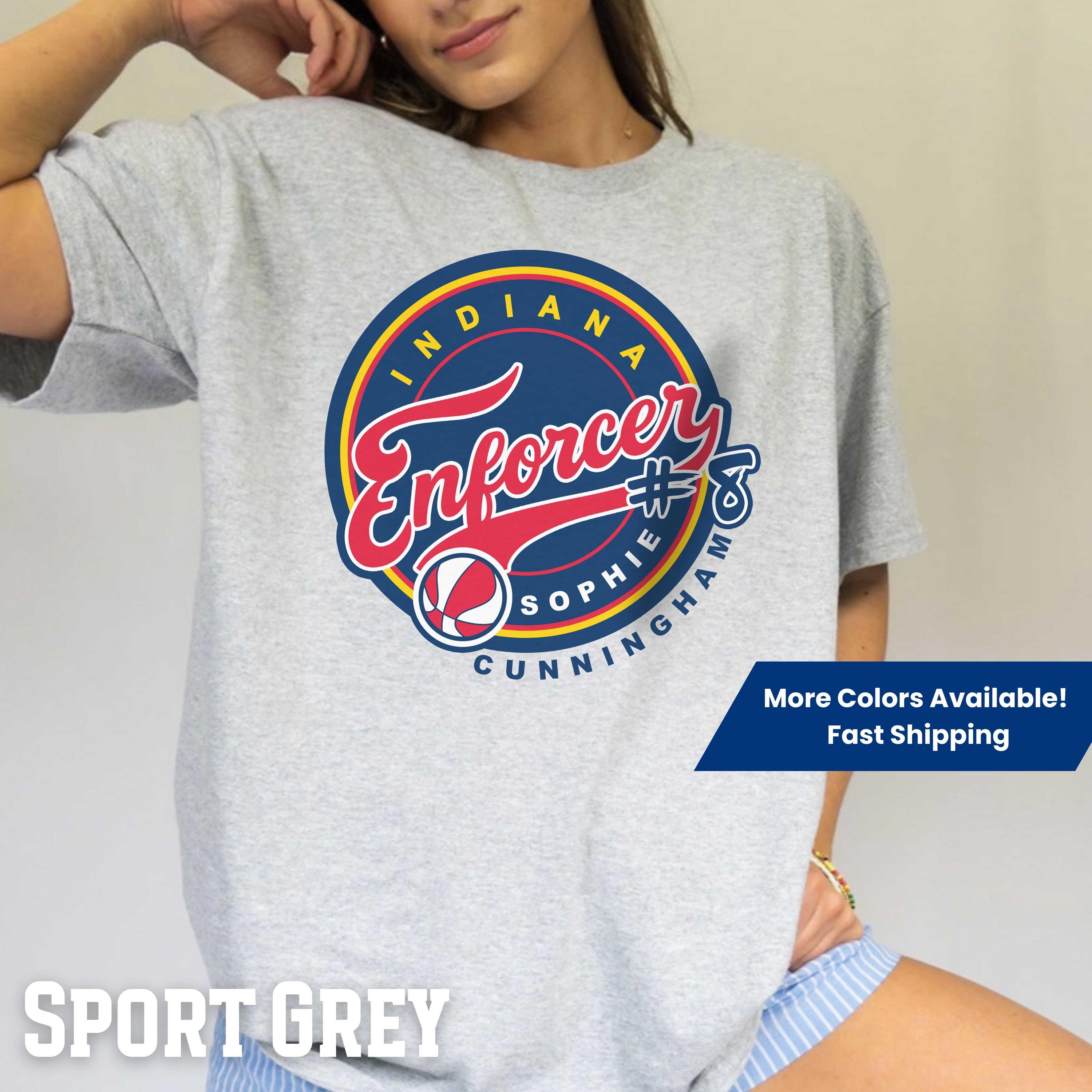 Sophie Cunningham Enforcer Shirt, Indiana Basketball Softstyle Tee, Caitlin Clark Fever Team, Sophie The Enforcer, Bball Gift for Him or Her