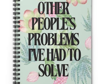 Funny office notebook, notebook, funny notebook, work gift, spiral notebook, work notebook, notepad, coworker gift, boss gift, gift for her