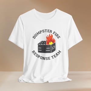 Personalized Dumpster Fire Response Team Unisex Tee, Funny Coworker Gift, Him Her Boss Office Work Shirt, Office Humor