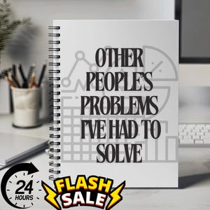 Funny office notebook, notebook, funny notebook, work gift, spiral notebook, work notebook, notepad, coworker gift, boss gift, gift for her