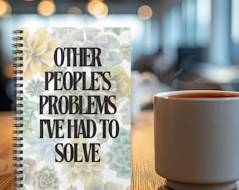 Funny office notebook, notebook, funny notebook, work gift, spiral notebook, work notebook, notepad, coworker gift, boss gift, gift for her