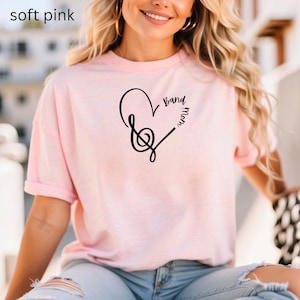 Band Mom Shirt Cute Band Mom Graphic Tee Gift For Band Mom Marching Band Support Tee Football Game Shirt School Event Shirt