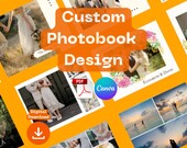 Custom Photo Album Design | Wedding, Family & Travel Photobooks (Digital Download)