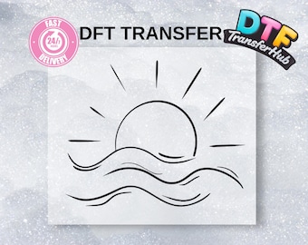 Summer Sunshine DTF Transfer, Hello Summer Sunset Vibes Print