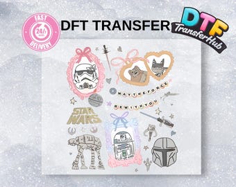 Transfert DTF Png Star Wars, Noeud coquette Dark Vador, Galaxy's Edge, Que la force soit avec vous, famille Disney