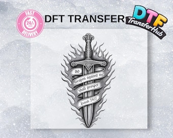 Transfert DTF, transfert à chaud chrétien, prêt à repasser Jesus Iron On