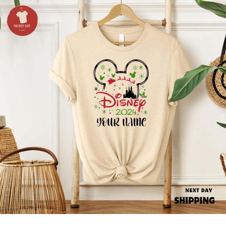 Disney 2024 Christmas Shirts, Personalized Disney Family Christmas