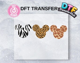 Transfert DTF Animal Kingdom Safari, film prêt à l'emploi