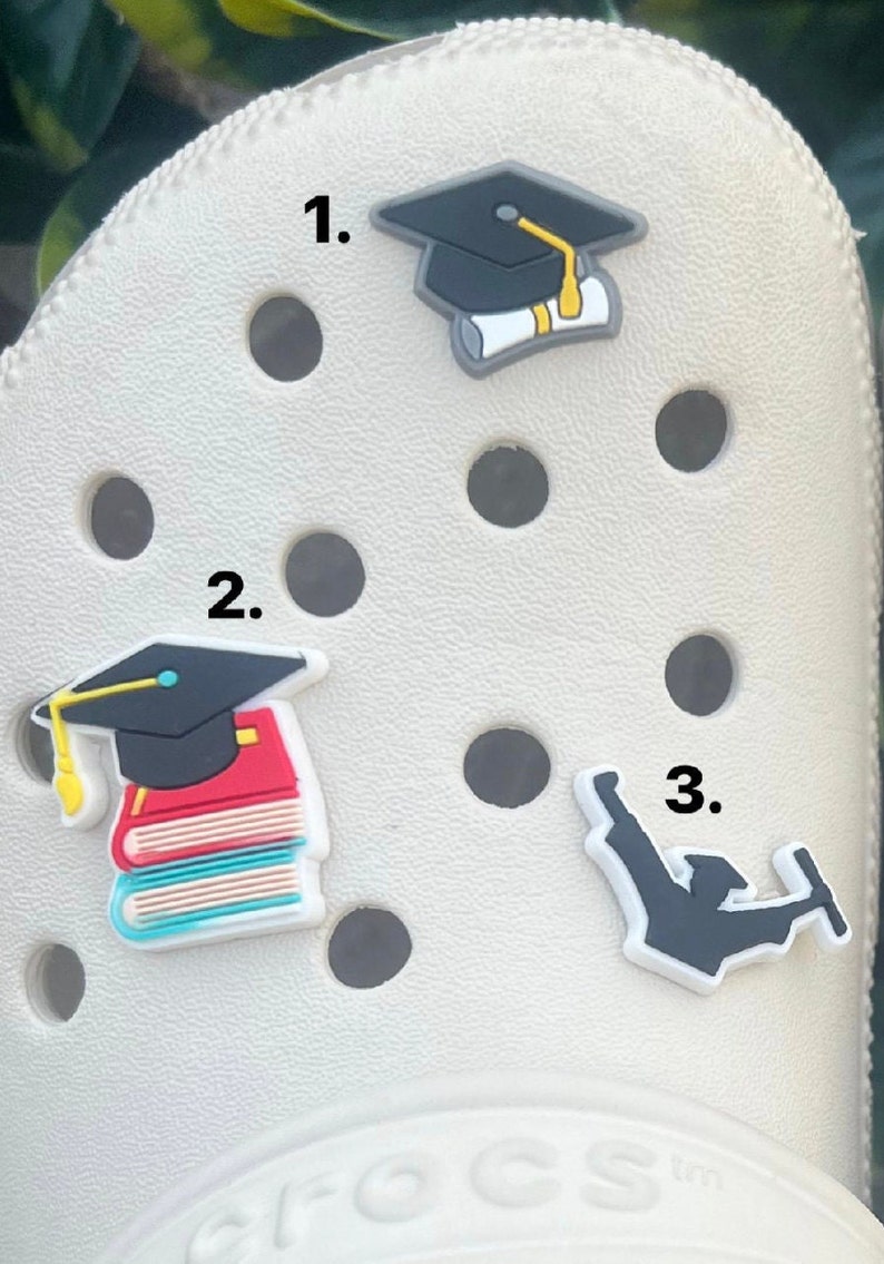 Croc Graduation Themed Charms Graduation Jibbitz Designs Popular Charms ...