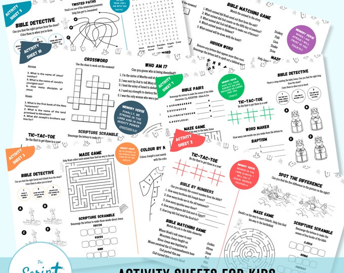 Kids Bible Study Printable | Christian Printable for Kids | Prayer ...