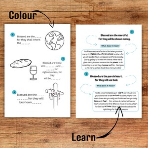 Beatitudes Study Kids Esv,homeschool Learning, Sunday School,beatitudes ...