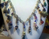 Multicolor Ultimate Charm Dangle Necklace All Vintage Pieces