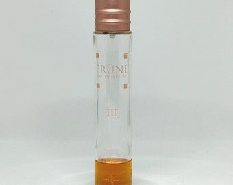 Prune Eau De Parfum 1.7 FL OZ Bottle Partial Contents Decor Atomizer Works Paris French Perfume Styling Luxury Vintage Glass Pre-owned