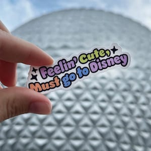 Disney World and Disneyland Park Sticker, Vinyl Waterproof Sticker, Laptop and  Water Bottle Sticker for Disney Lover Gift