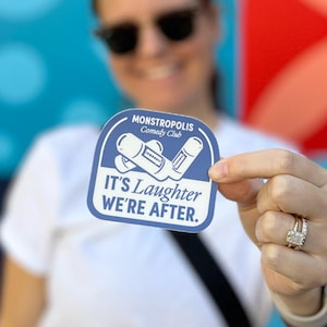 Monsters Inc. Inspired Vinyl Sticker, Monstropolis Comedy Club, Subtle Disney Stickers