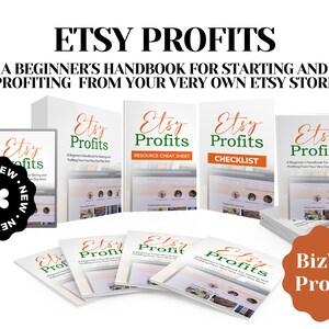 Etsy Profits eBook with Bonuses, Educational Etsy Guide, Passive Income, Make Money Online, Digital Marketing