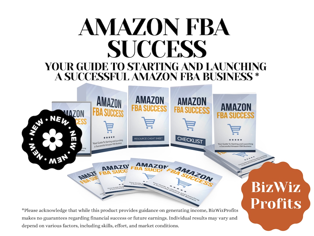 Amazon FBA Success Guide With Bonuses, Educational Ebook, Passive ...