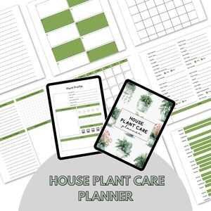Digital House Plant Care Planner | Printable Plant Organizer | Houseplant Journal | Garden To-Do List | Plant Tracker | Plant Budget