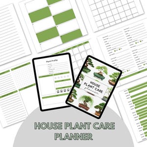 Digital House Plant Care Planner | Printable Plant Organizer | Houseplant Journal | Garden To-Do List | Plant Tracker | Plant Budget