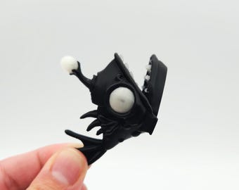 Anglerfish | 3D Printed Angler Fish | Keychain and Articulated Fidget Toy versions | Motivational Gift with Waterproof Sticker