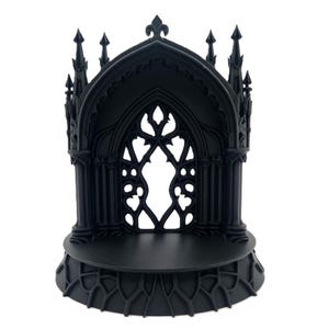 Gothic Cathedral Display Shelf | 3D Printed Altar and Mystical Decor | Dark Academia & Witchy Home Accent | Collectible Wall Stand