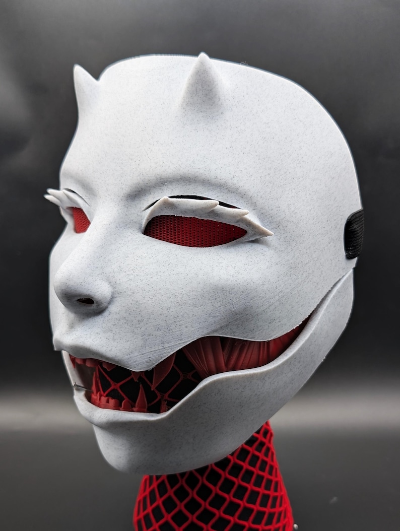 Demon Mask - Sarokichi Style | Custom Movable Jaw Horror Mask ...