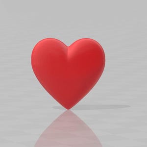Puede incluir: Un objeto rojo en forma de corazón sobre un fondo blanco.