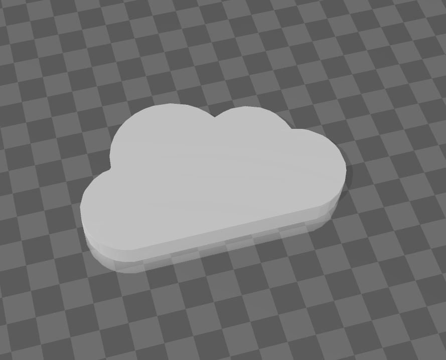 Cloud Model Stl 3d Model for Business and Home Stl File Clouds 3d Print ...