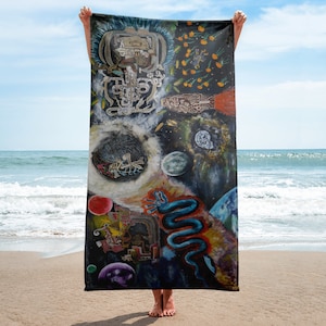 King Pakal&#39;s Journey to the Underworld Towel
